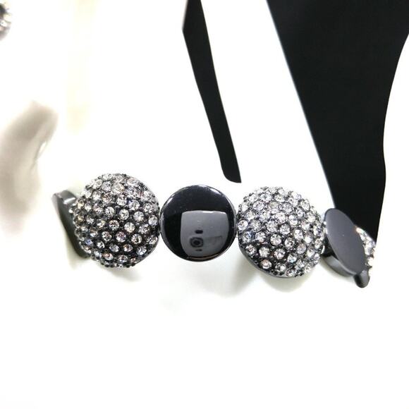 Chico's Clear Rhinestone Necklace Stretch Bracelet Set, 19 Inches, 7 Inches - Picture 6 of 8